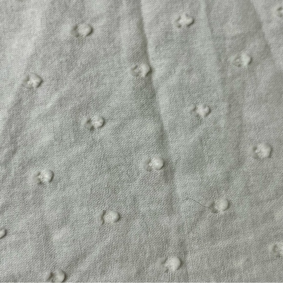 Lucky Brand Vtg Y2k Swiss Dot Crochet Blouse Boho Peasent Ethereal Beach Coastal - Picture 11 of 11